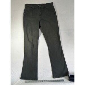 Style & Co Womens Charcoal Rhinestone Pocket Bootcut Jeans‎ Size 14 31 Inseam